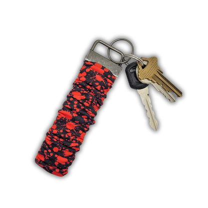 Blood Splatter Scrunchie Wristlet Keychain