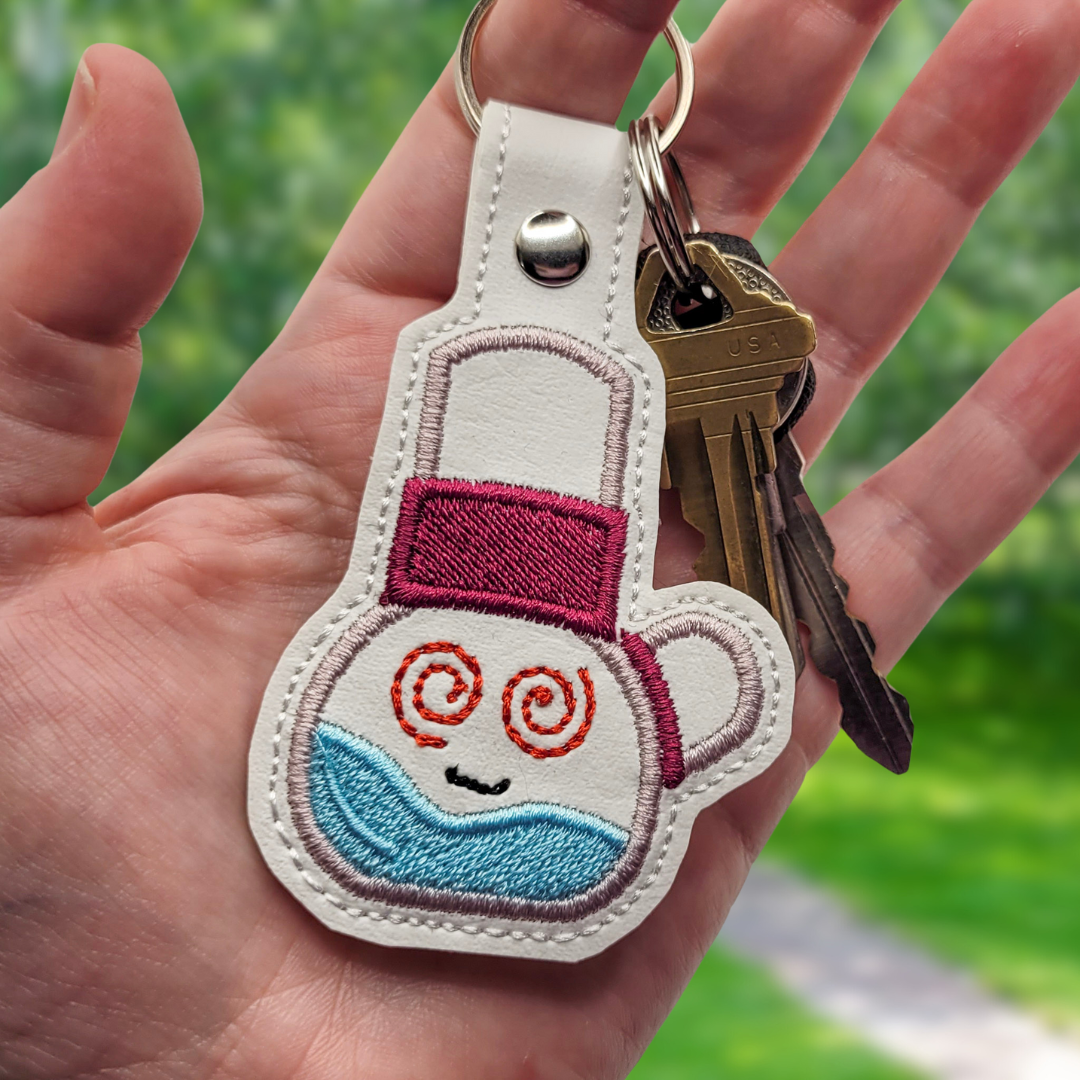Cutie Bong Embroidered Vinyl Keychain