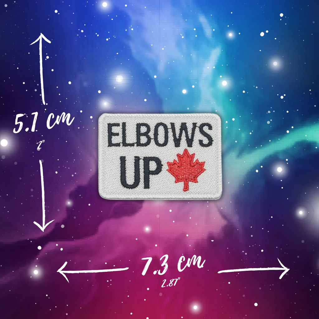 Elbows Up Embroidered Patch