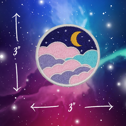 Moonlit Nightscape Embroidered Patch