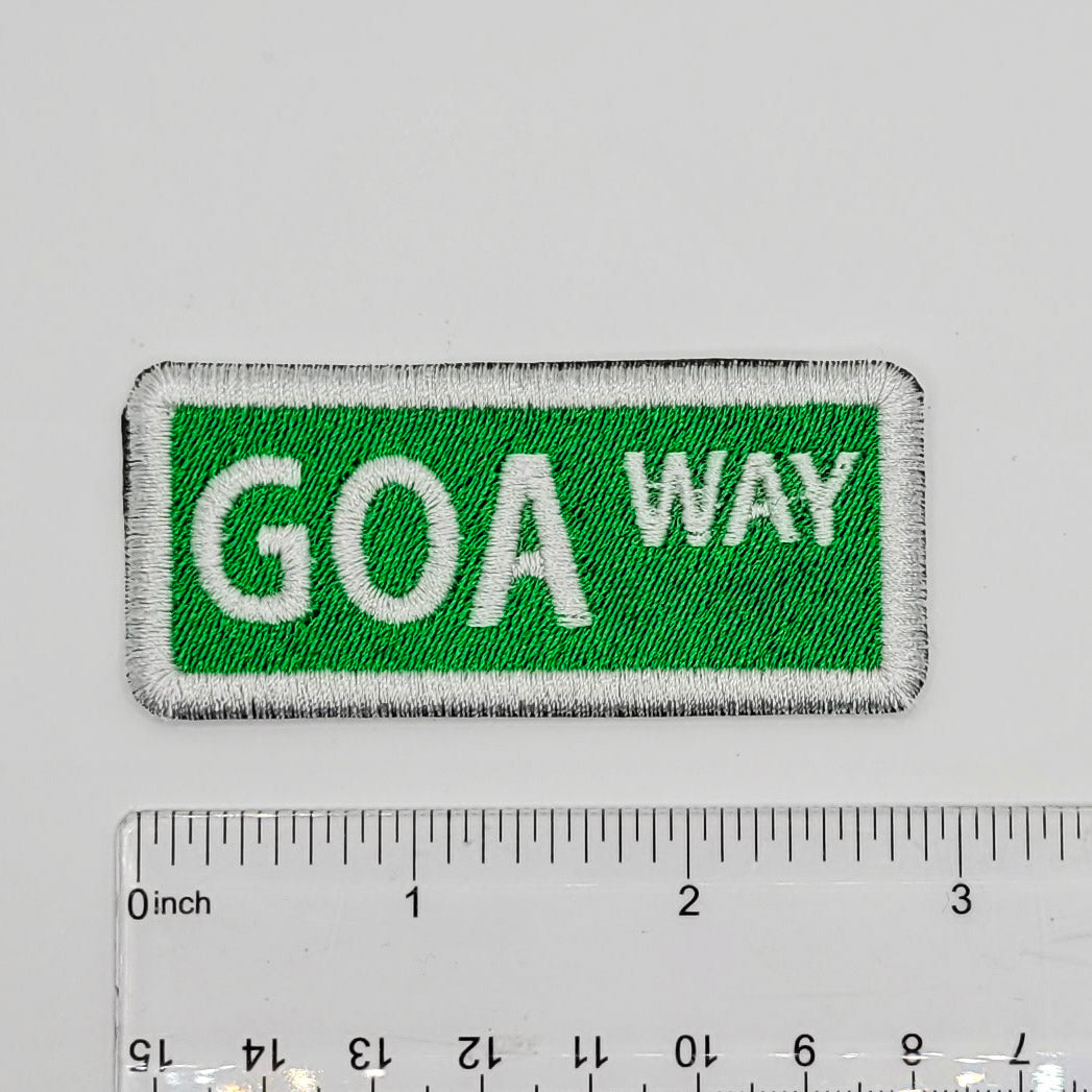 Goa Way Embroidered Patch