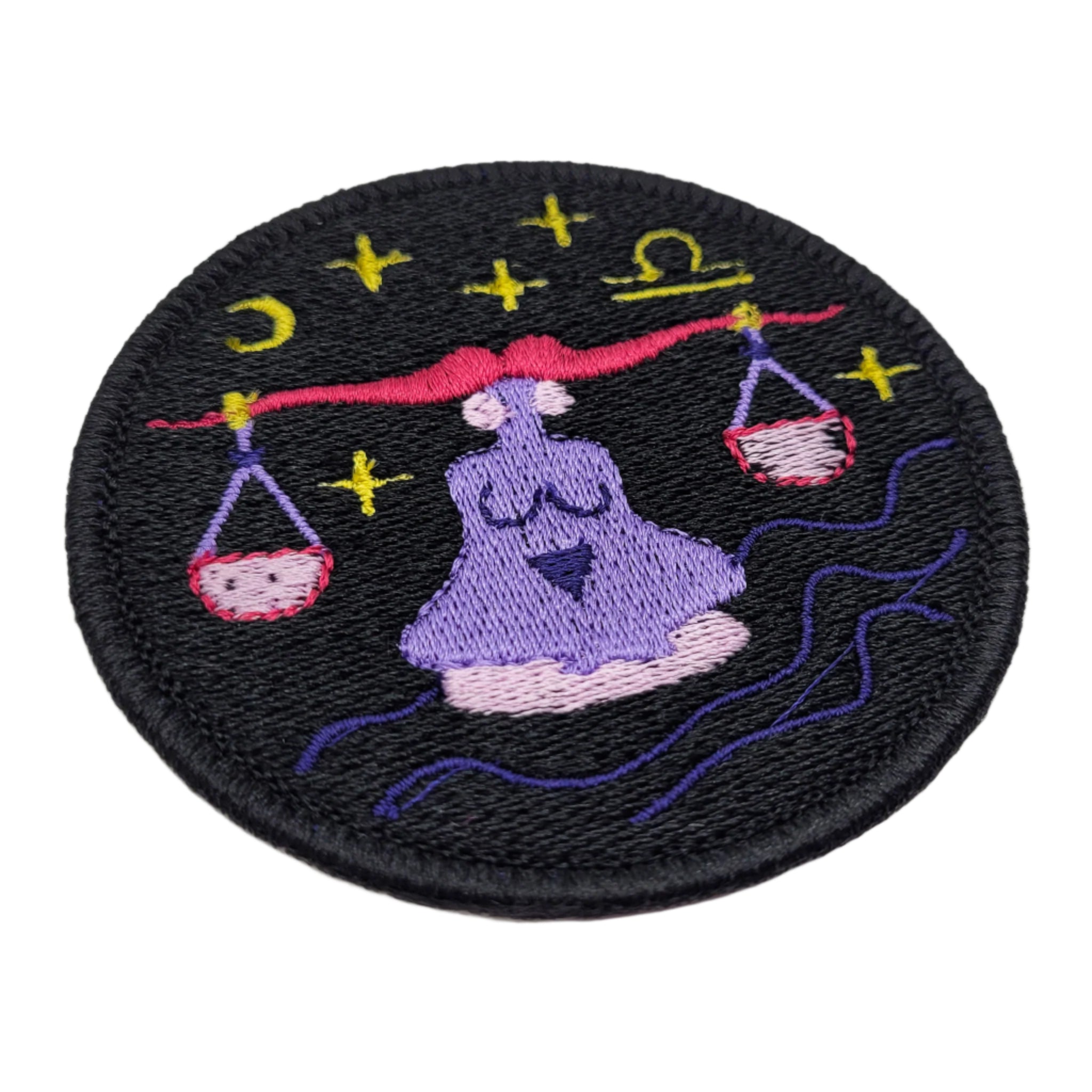 Libra Zodiac Sign Embroidered Patch