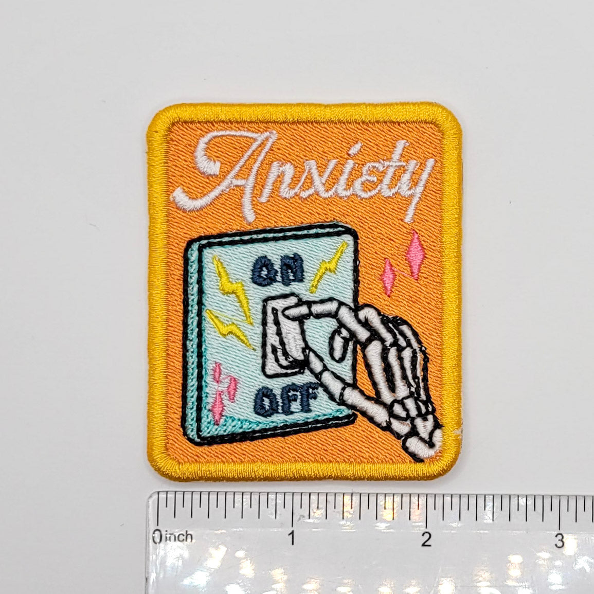 Anxiety Embroidered Patch