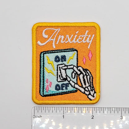 Anxiety Embroidered Patch