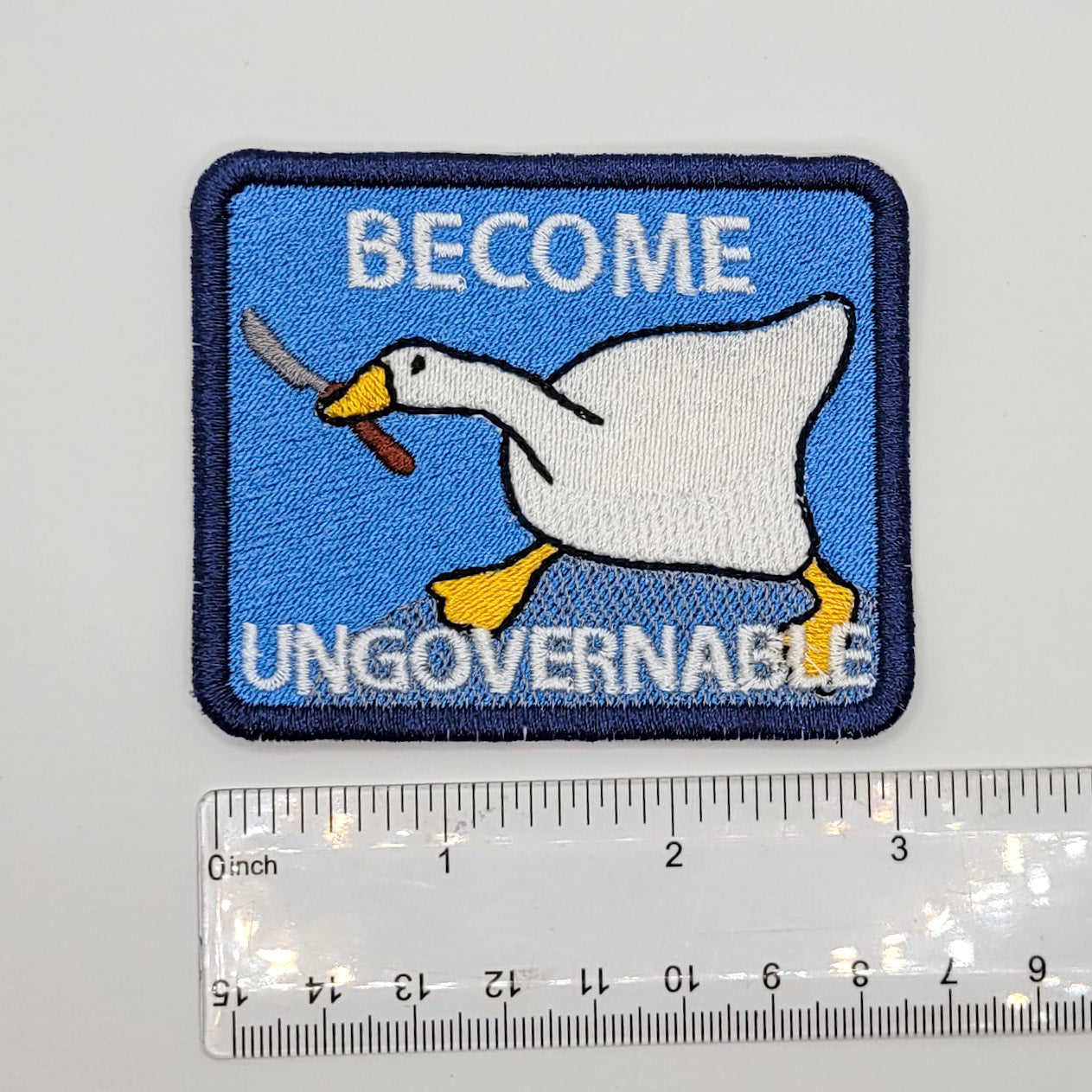 Become Ungovernable Goose Embroidered Patch