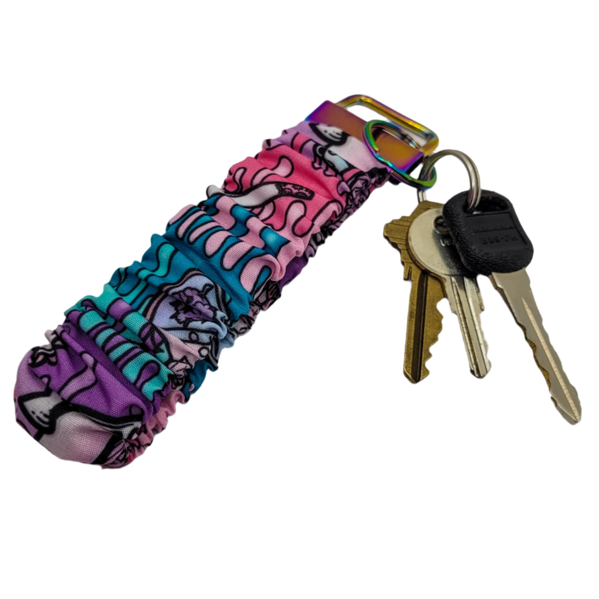 Best Buds Scrunchie Wristlet Keychain