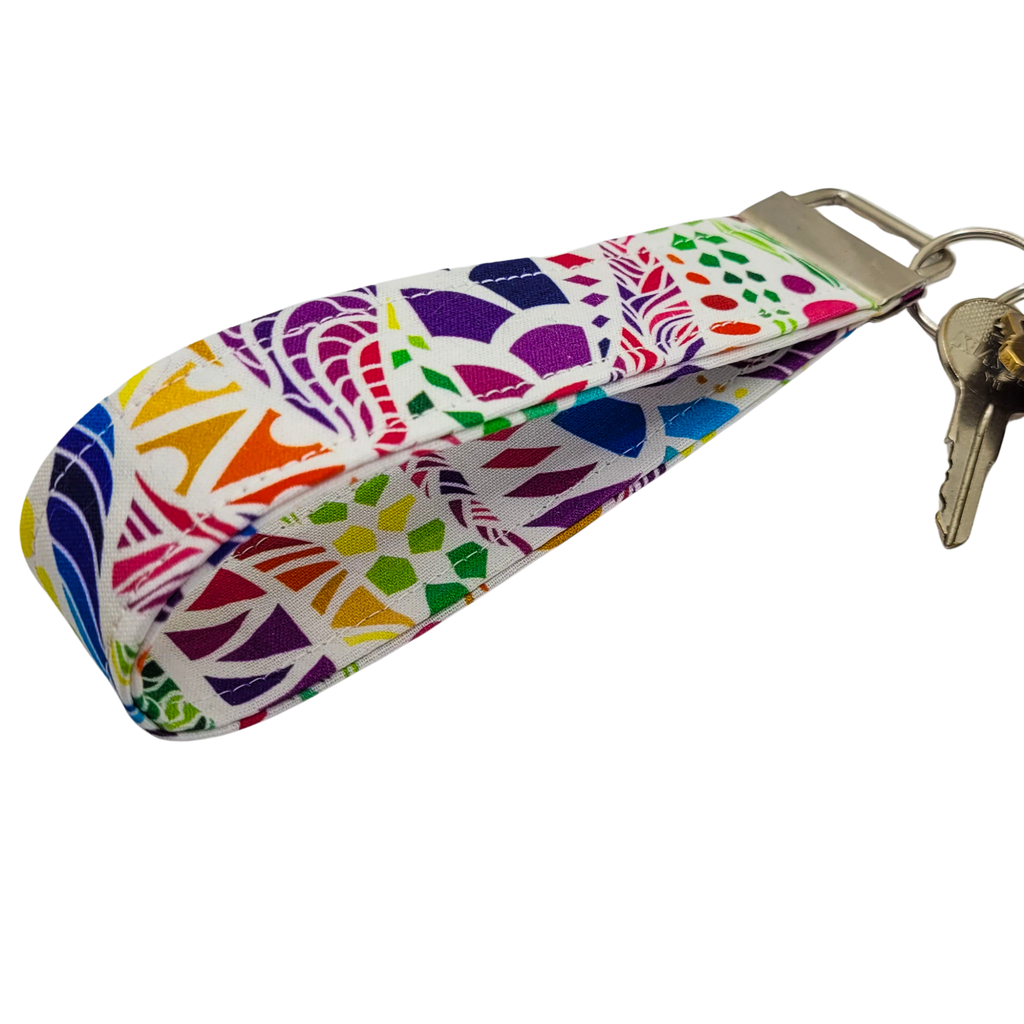 Psychedelic Garden Wristlet Keychain