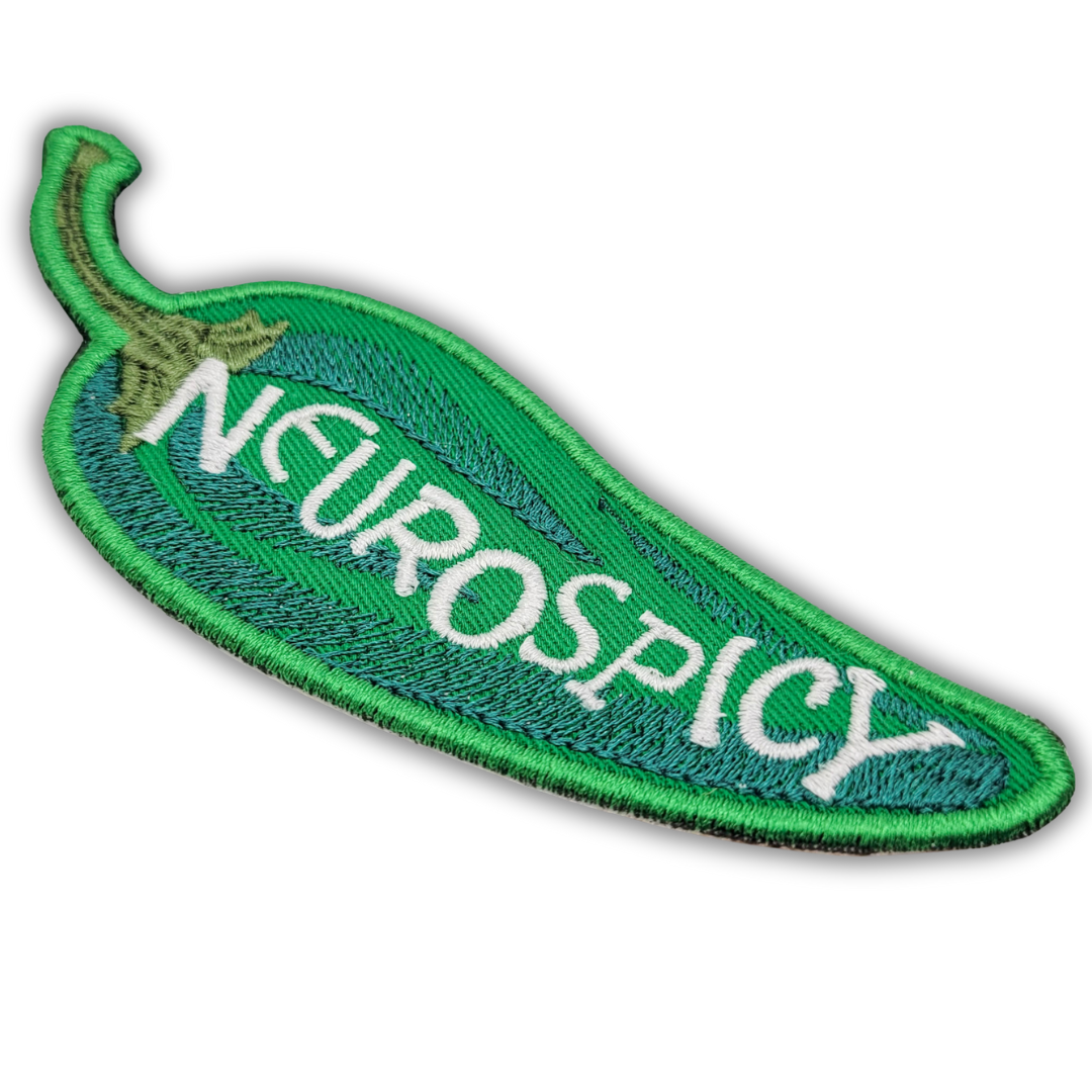 Neurospicy Pepper Embroidered Patch