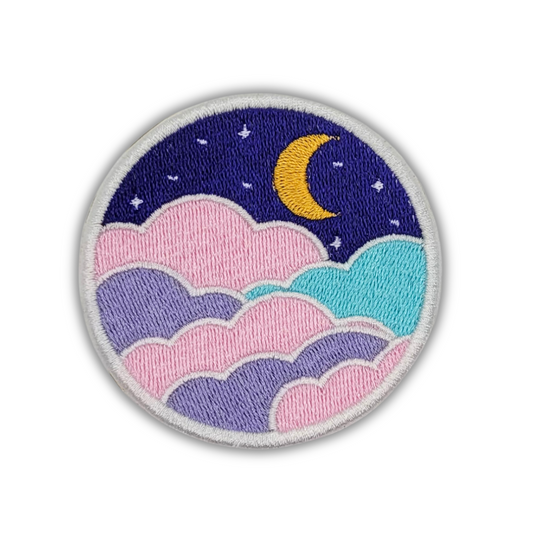 Moonlit Nightscape Embroidered Patch