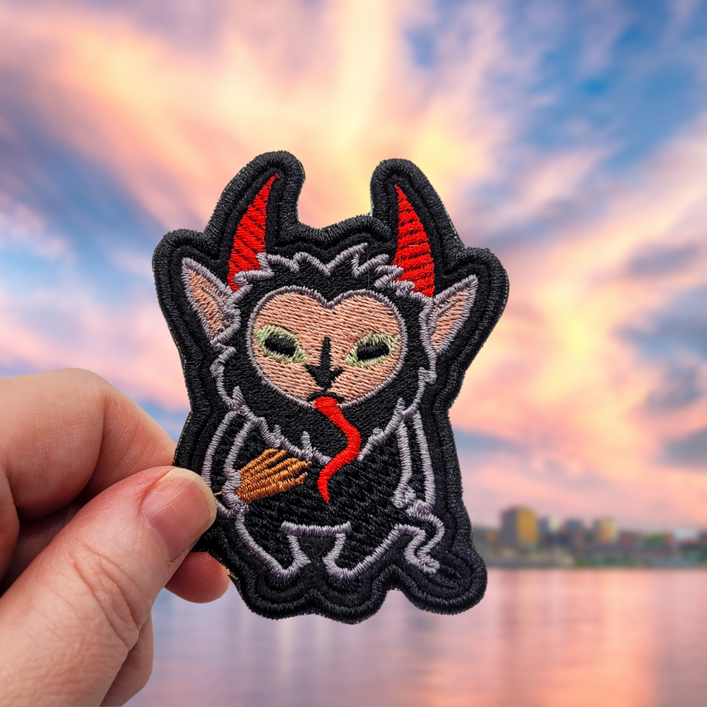 Merry Krampus Embroidered Patch