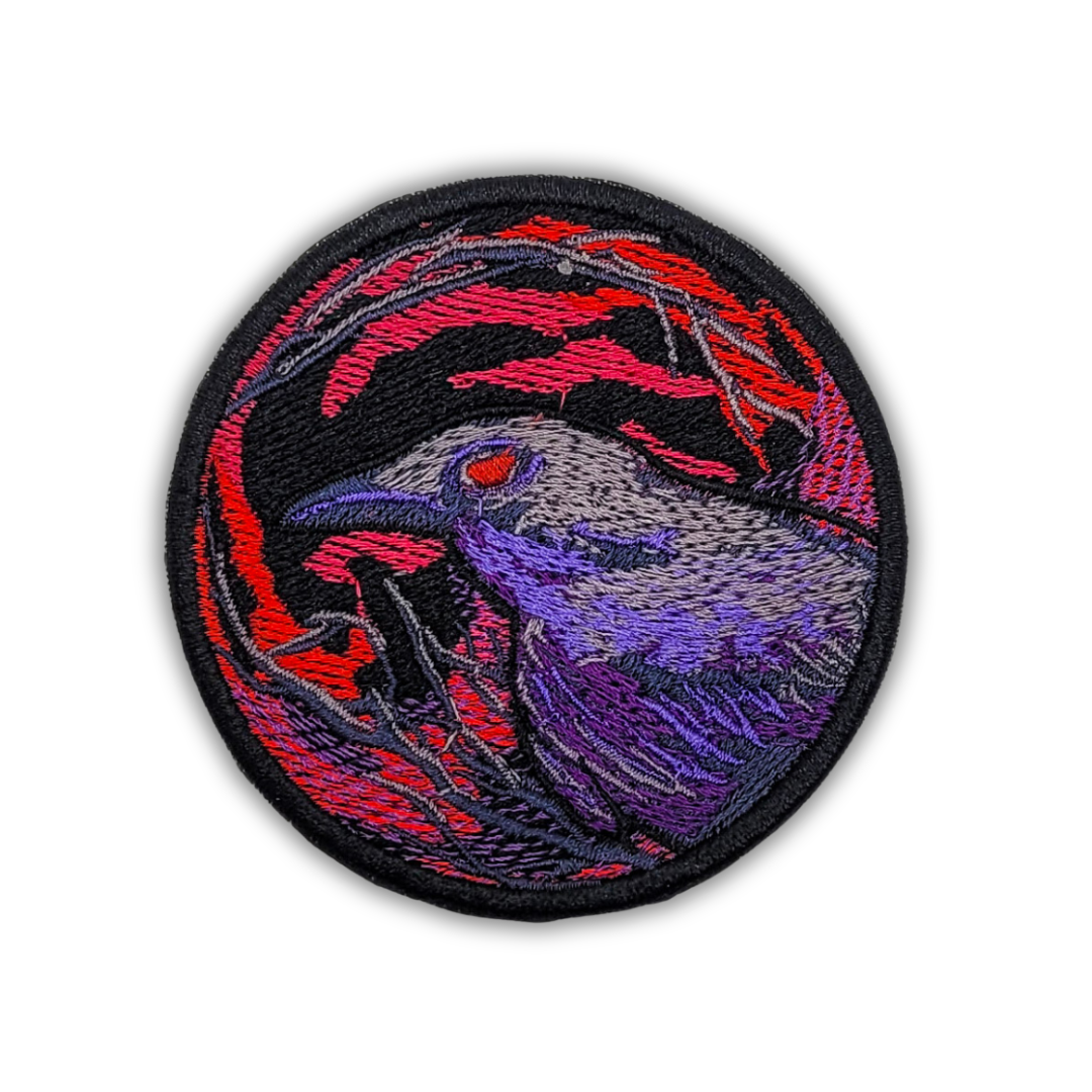 Night Raven Embroidered Patch