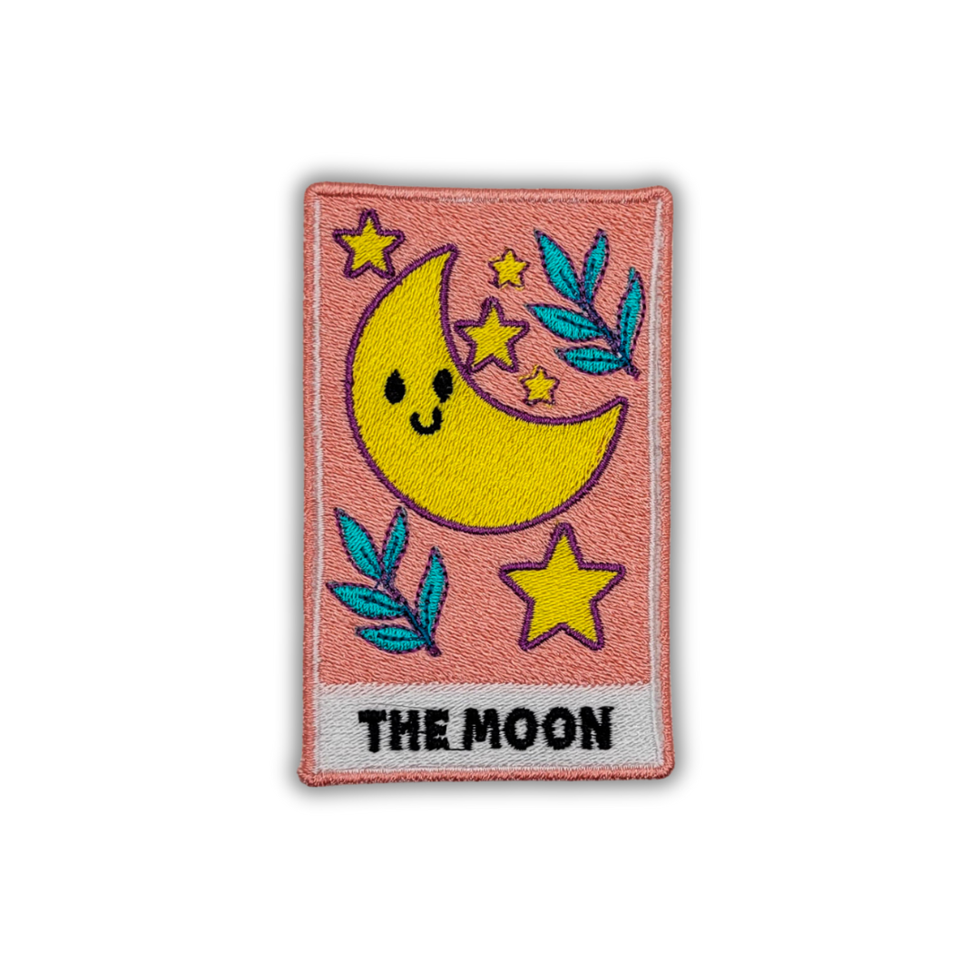 The Moon Tarot Card Embroidered Patch