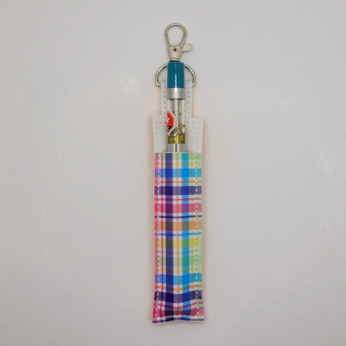 Rainbow Plaid Vape & Lighter Case Set