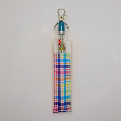 Rainbow Plaid Vape & Lighter Case Set