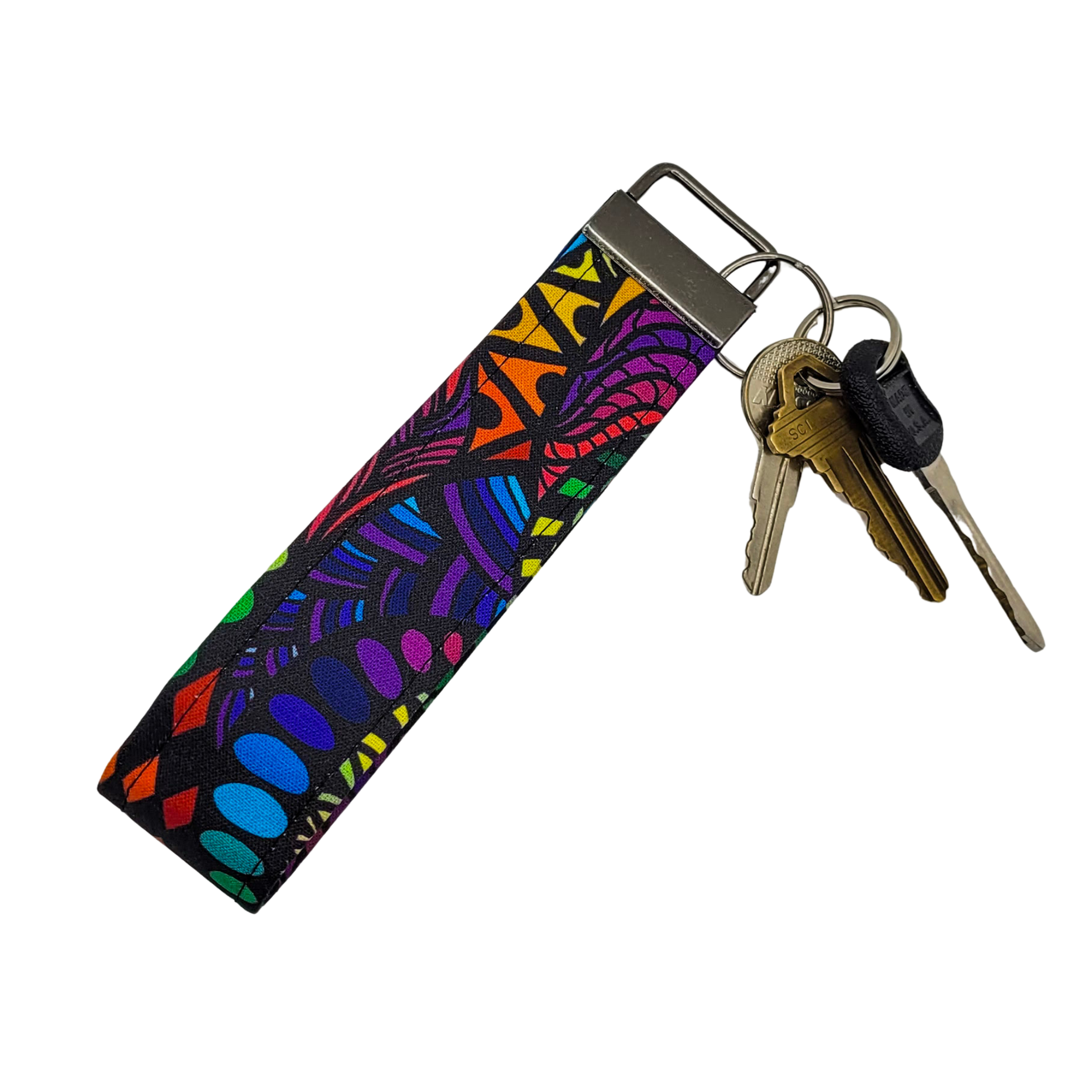 Psychedelic Garden Wristlet Keychain