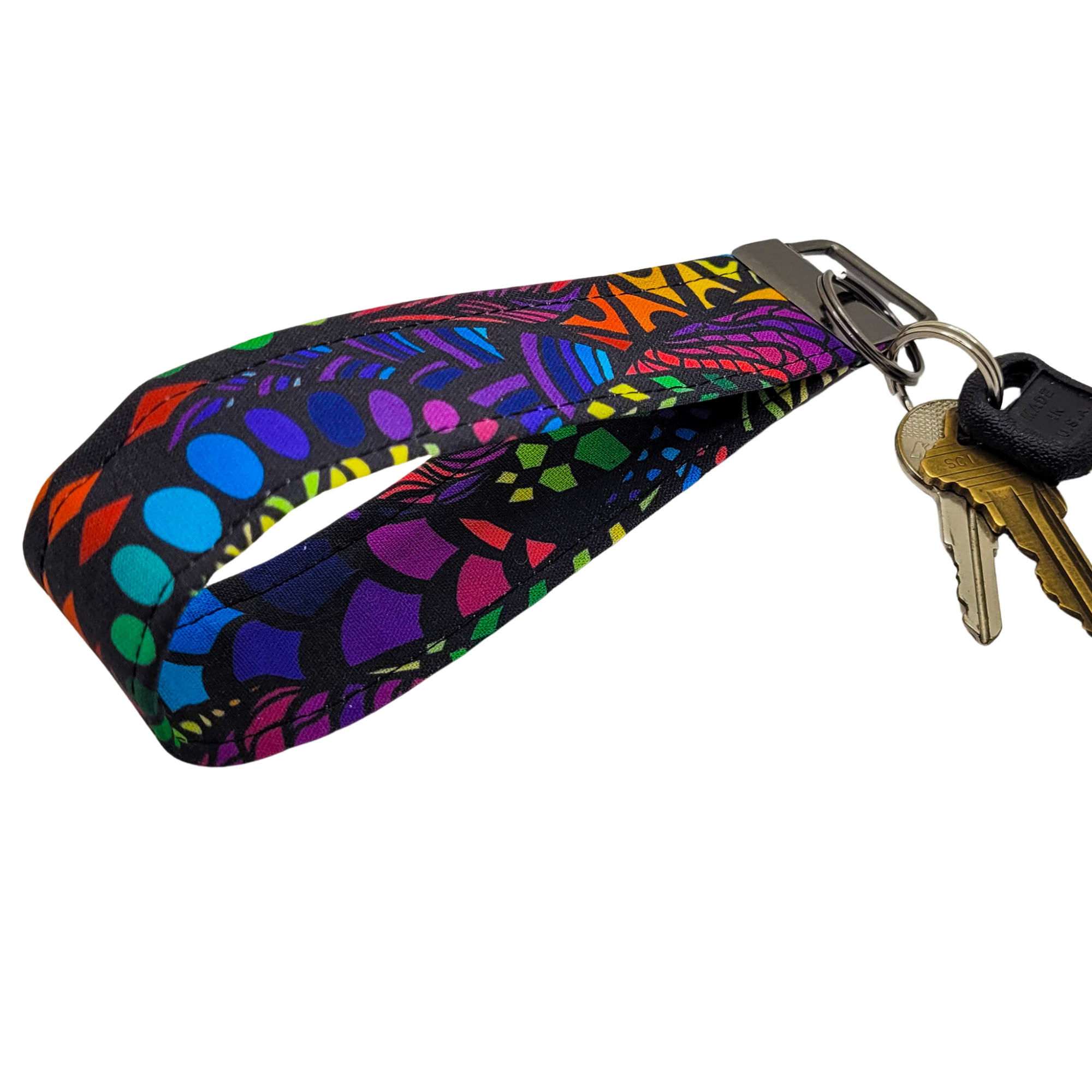 Psychedelic Garden Wristlet Keychain