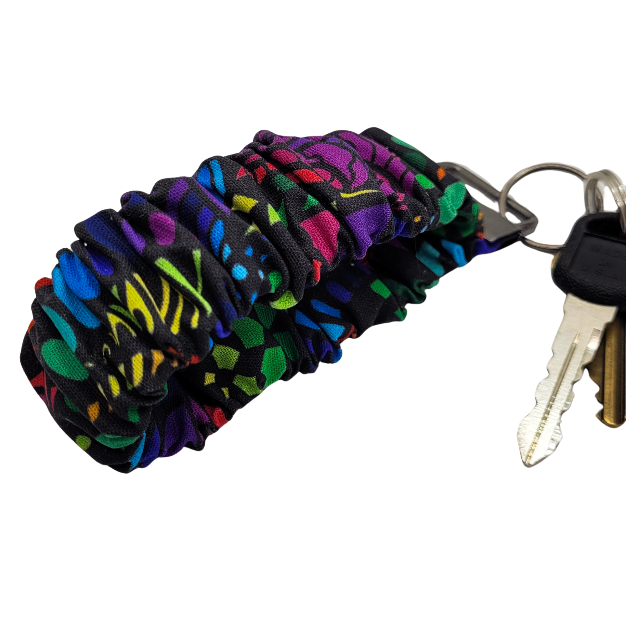 Psychedelic Garden Scrunchie Wristlet