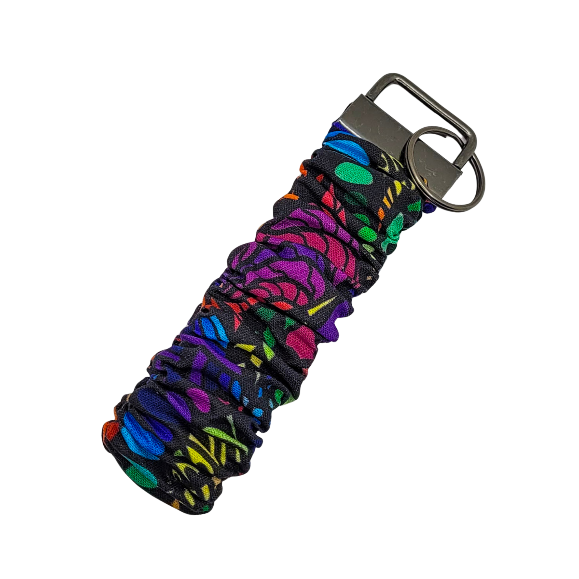 Psychedelic Garden Scrunchie Wristlet