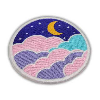 Moonlit Nightscape Embroidered Patch