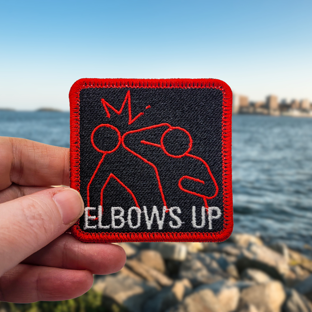 Elbows Up Embroidered Patch