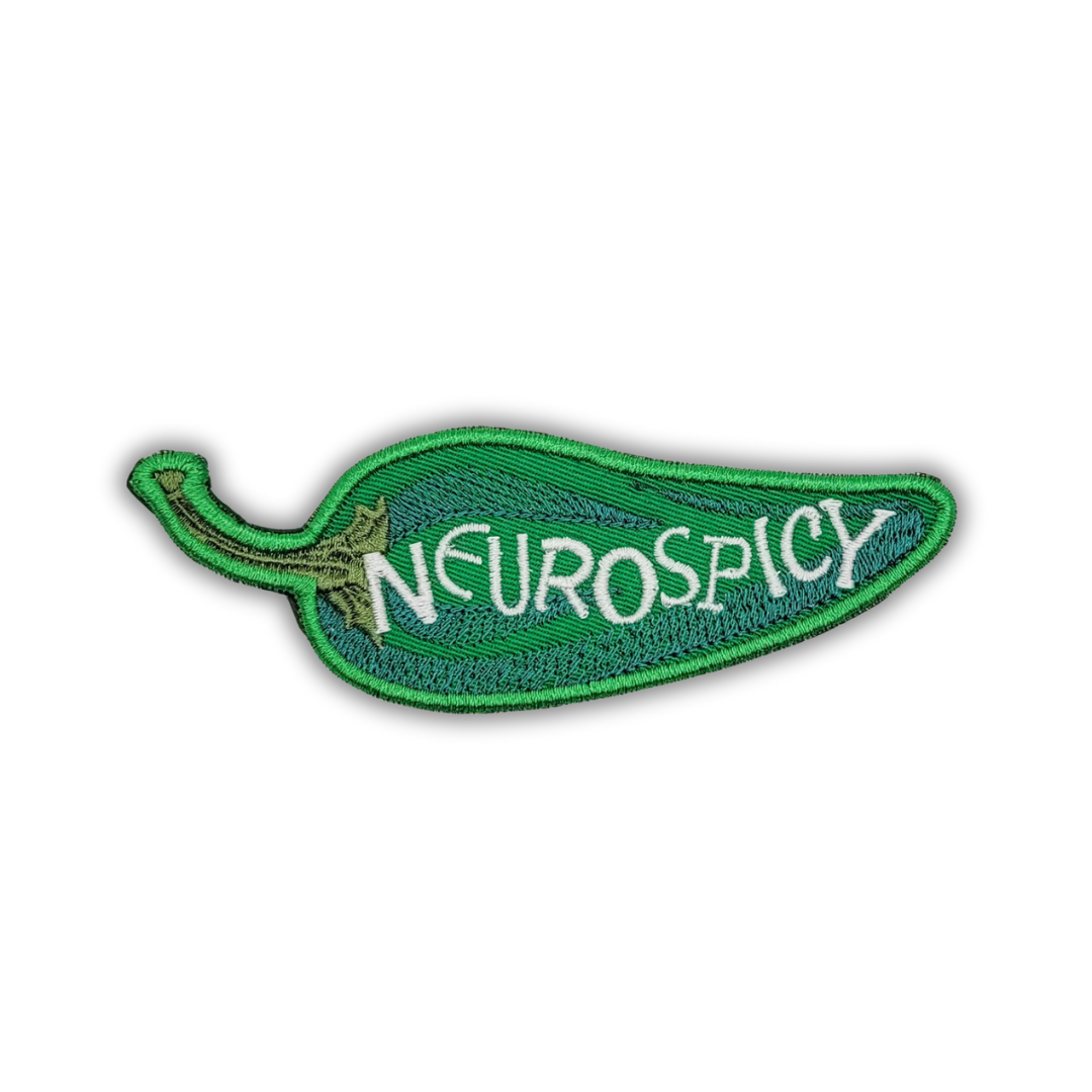 Neurospicy Pepper Embroidered Patch