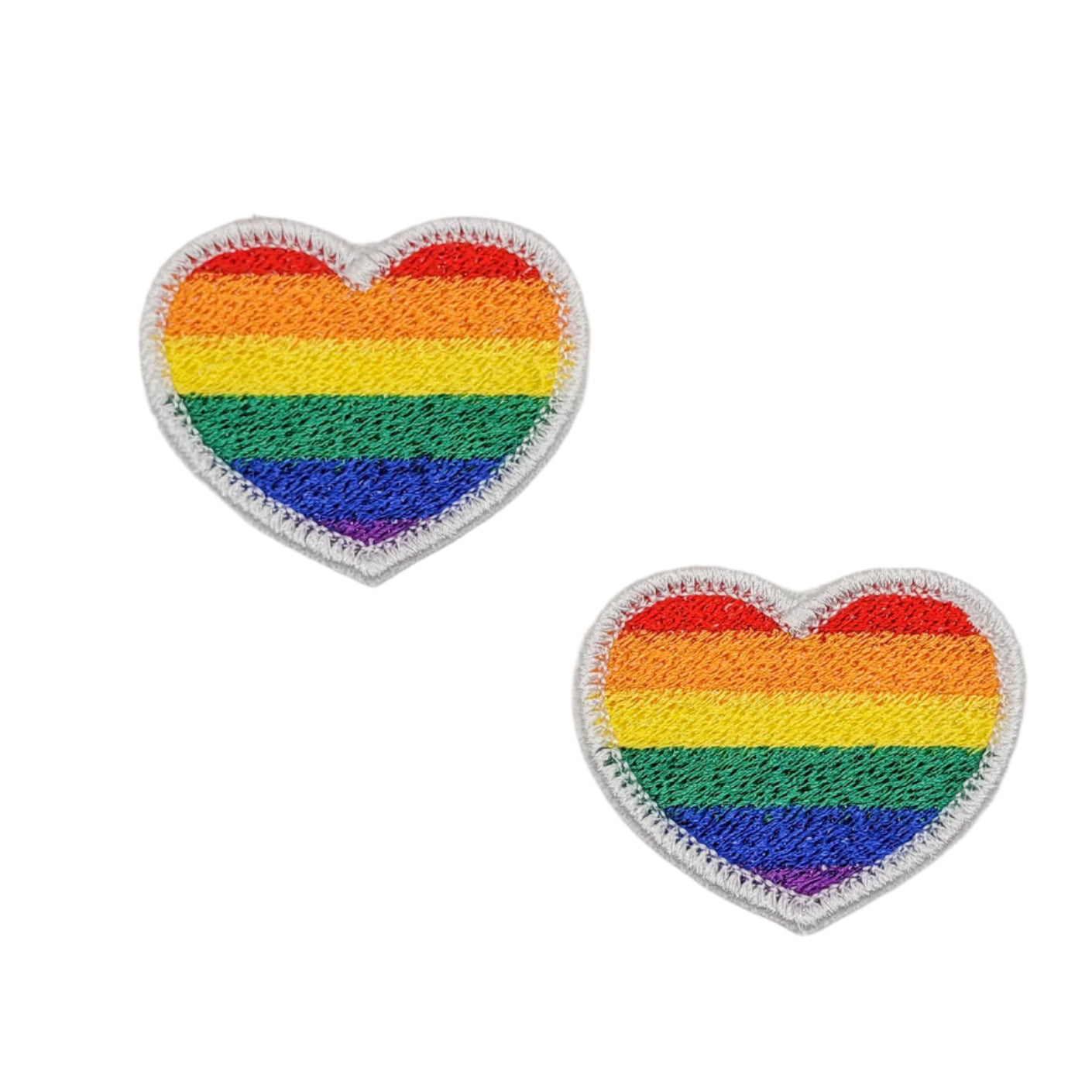 Pride Heart Embroidered Patch