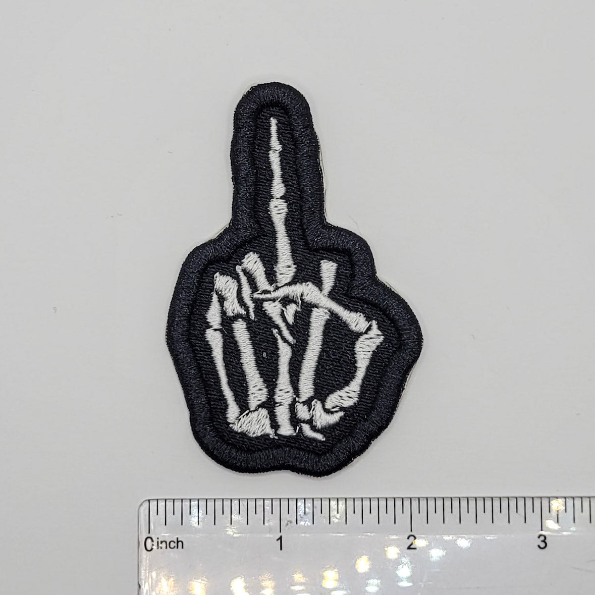 Middle Finger Embroidered Patch