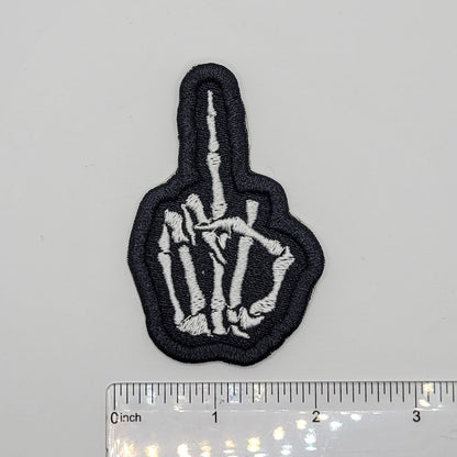 Middle Finger Embroidered Patch