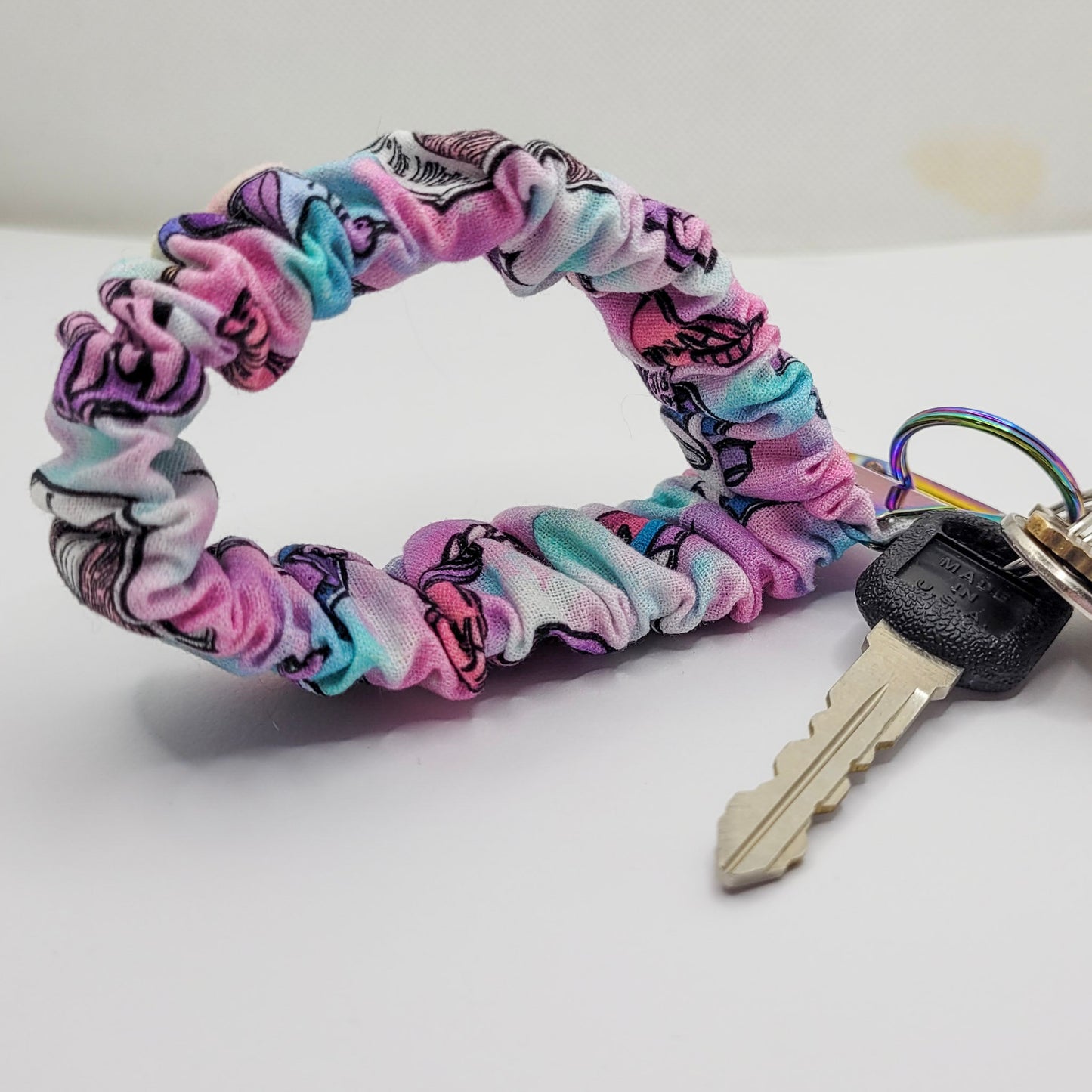 Witchy Nights Scrunchie Wristlet Keychain