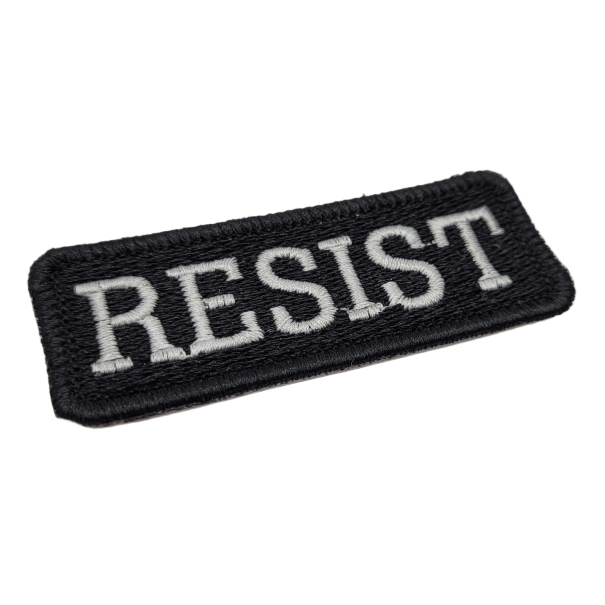 Resist Embroidered Patch