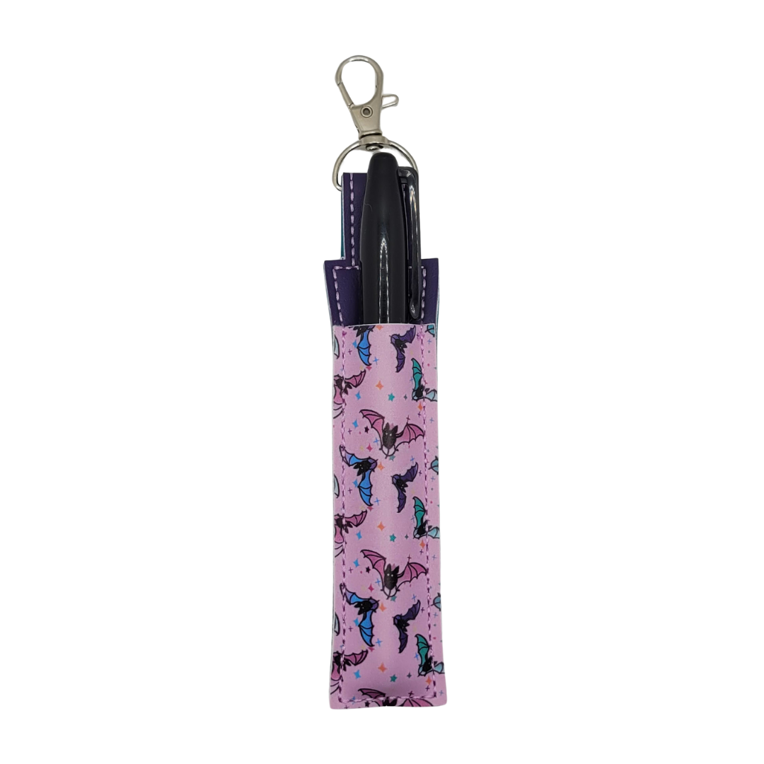 Pastel Bats Vinyl Pen Case