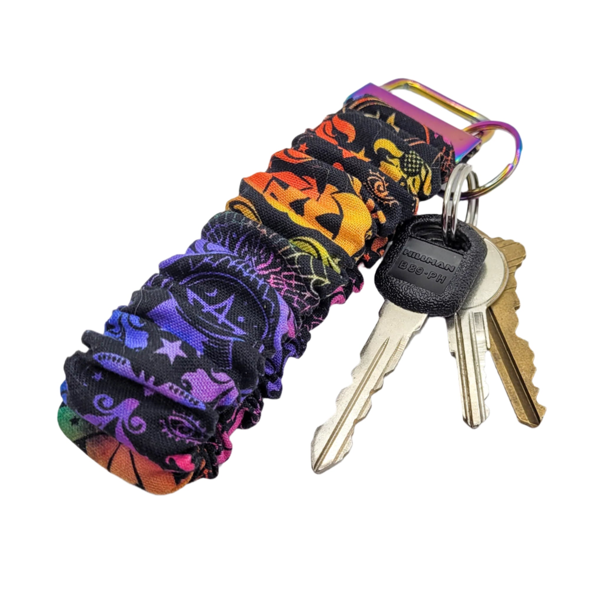 Halloween Heroes Scrunchie Wristlet Keychain