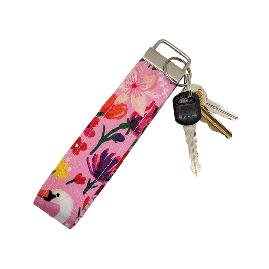 Porte-clés bracelet cygne de jardin