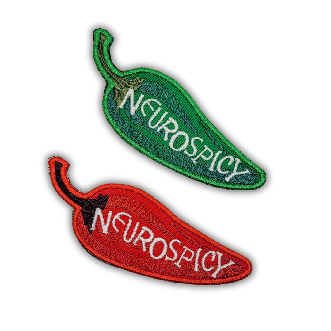 Neurospicy Pepper Embroidered Patch