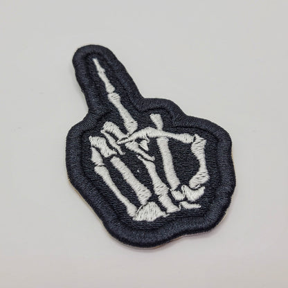 Middle Finger Embroidered Patch