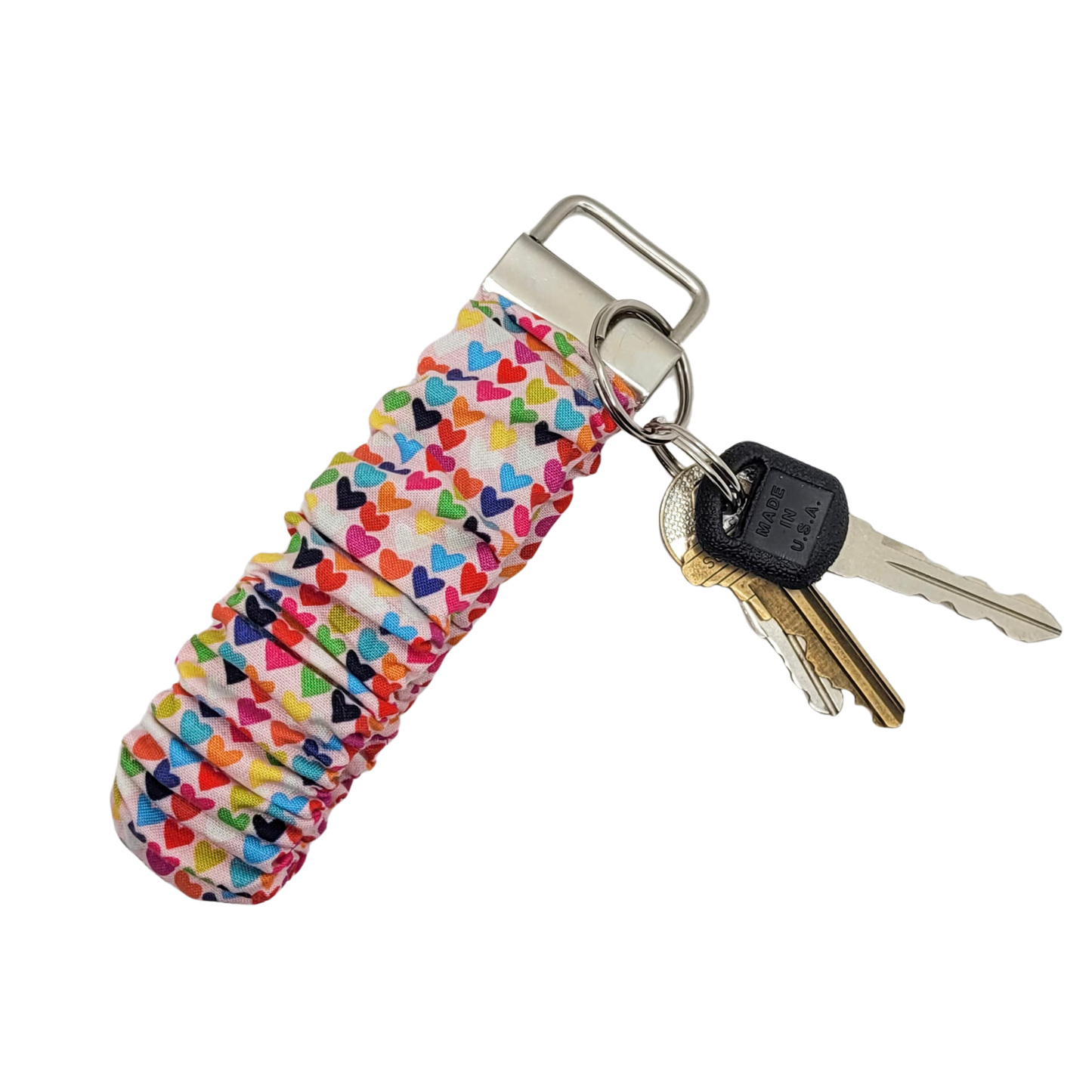 Tiny Hearts Scrunchie Wristlet