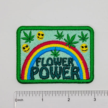 Flower Power Embroidered Patch