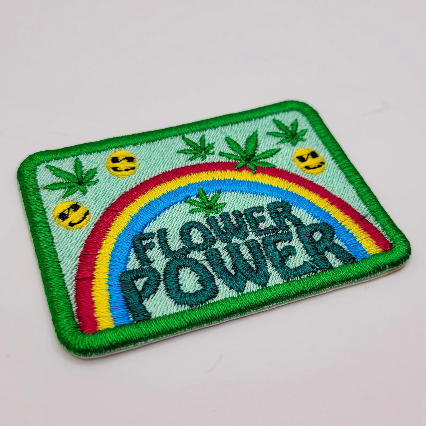 Flower Power Embroidered Patch