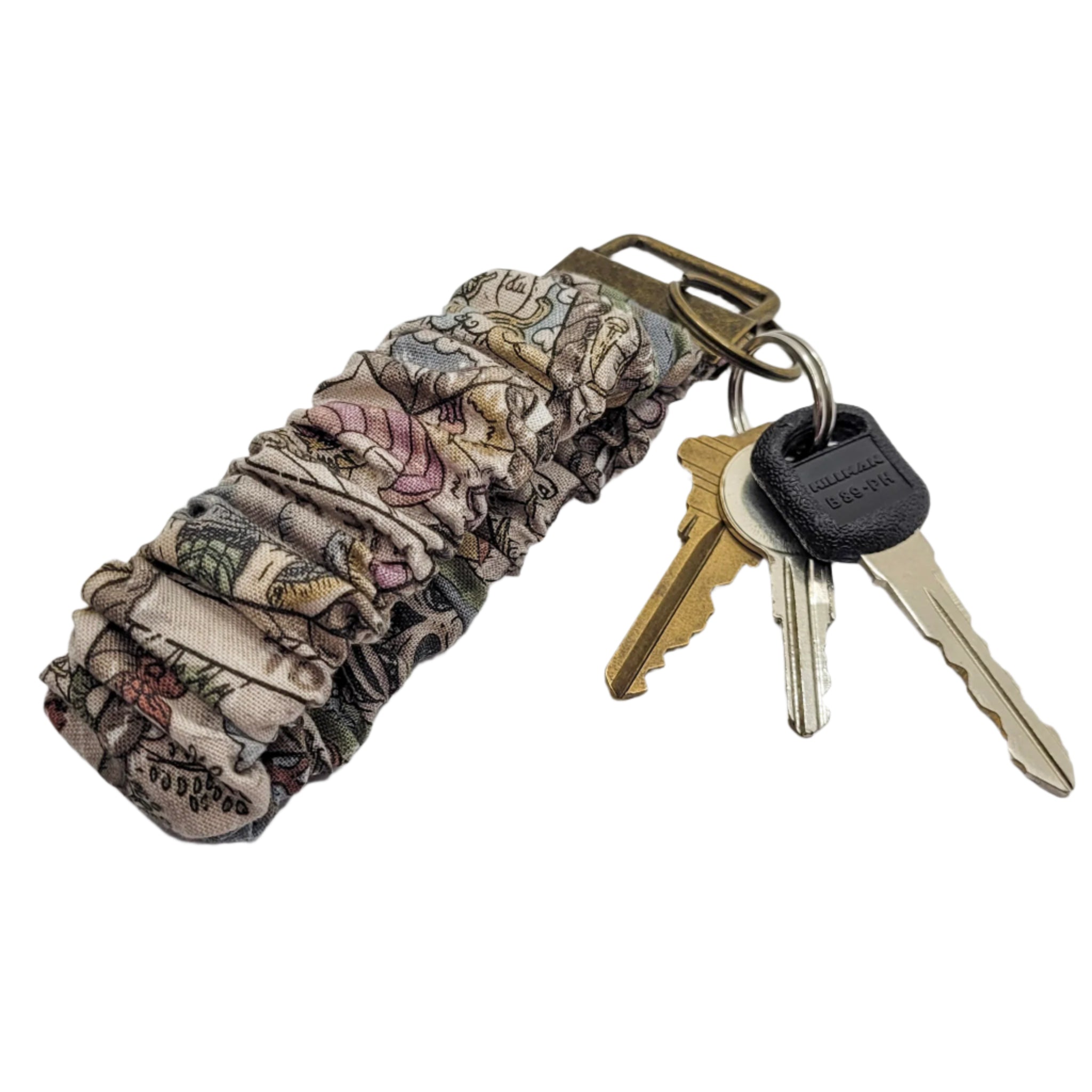 Classic Tarot Scrunchie Wristlet Keychain