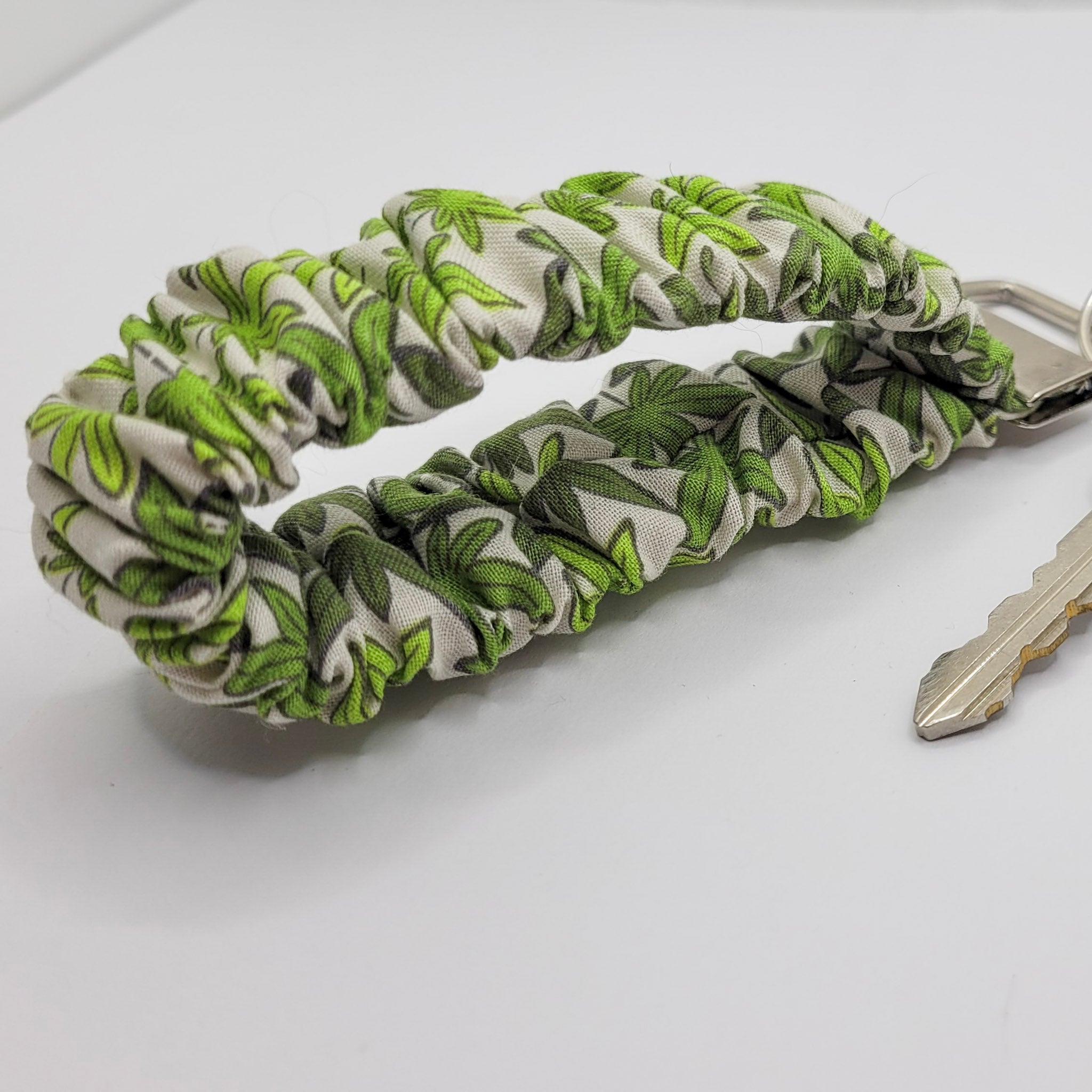 Mary Jane Scrunchie Wristlet Keychain
