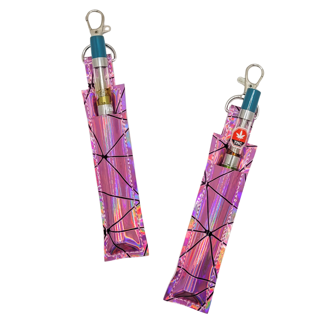 Rose Holographic Vinyl Pen Case