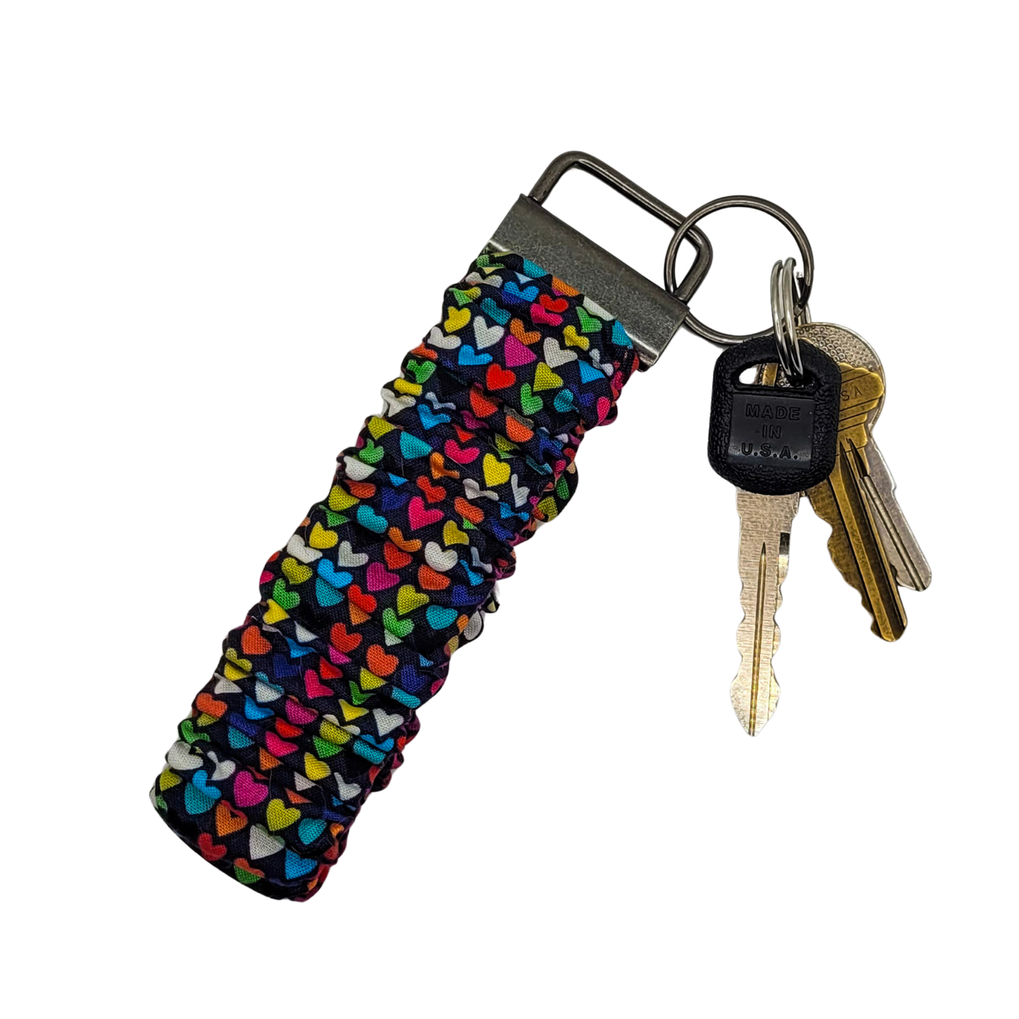 Tiny Hearts Scrunchie Wristlet