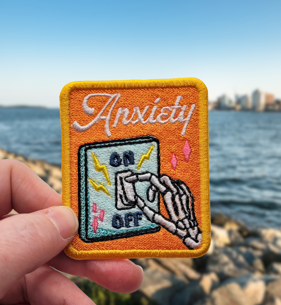 Anxiety Embroidered Patch