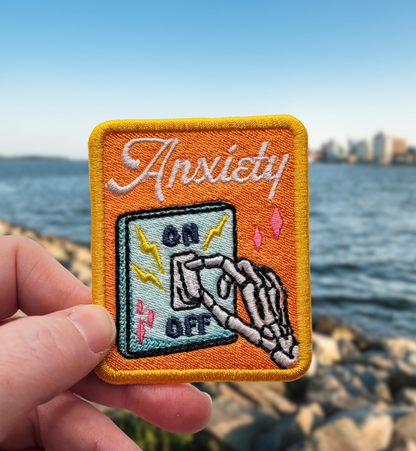 Anxiety Embroidered Patch