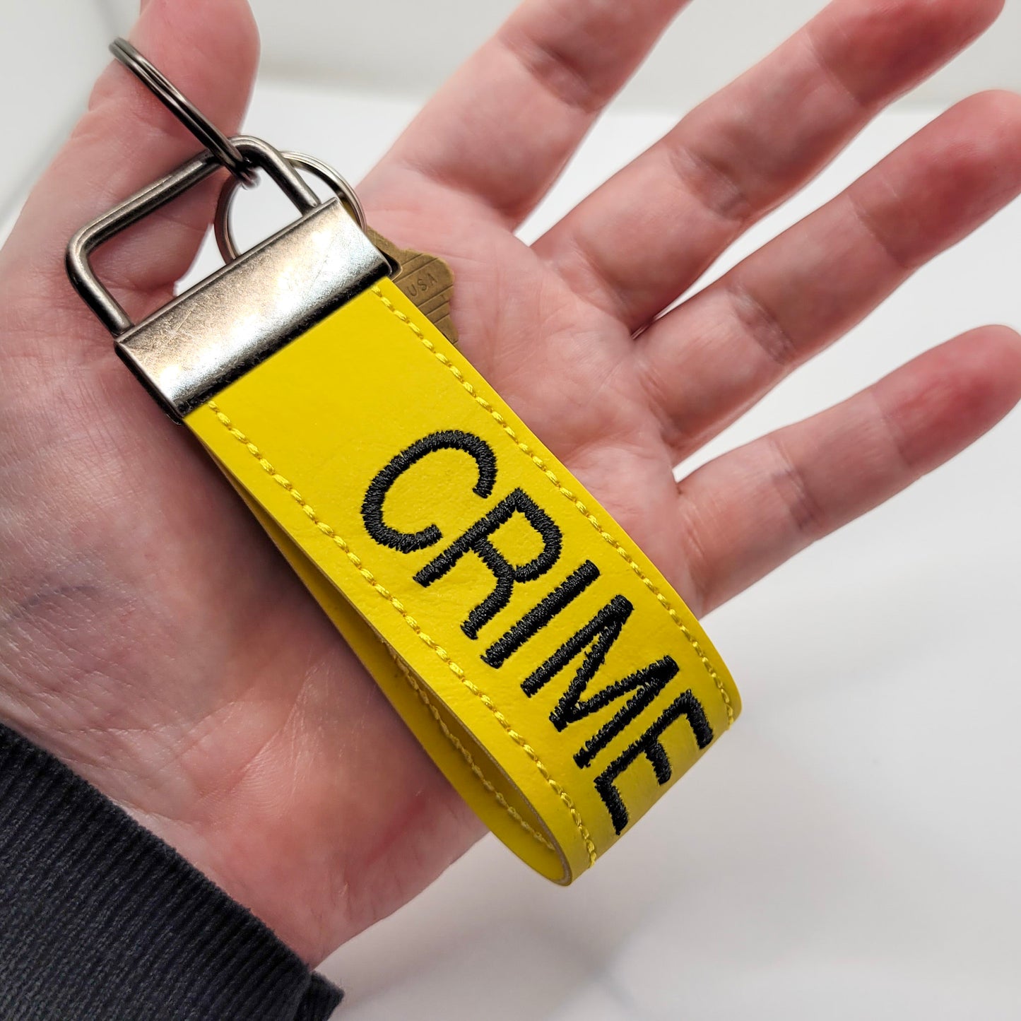 Crime Scene Keychain