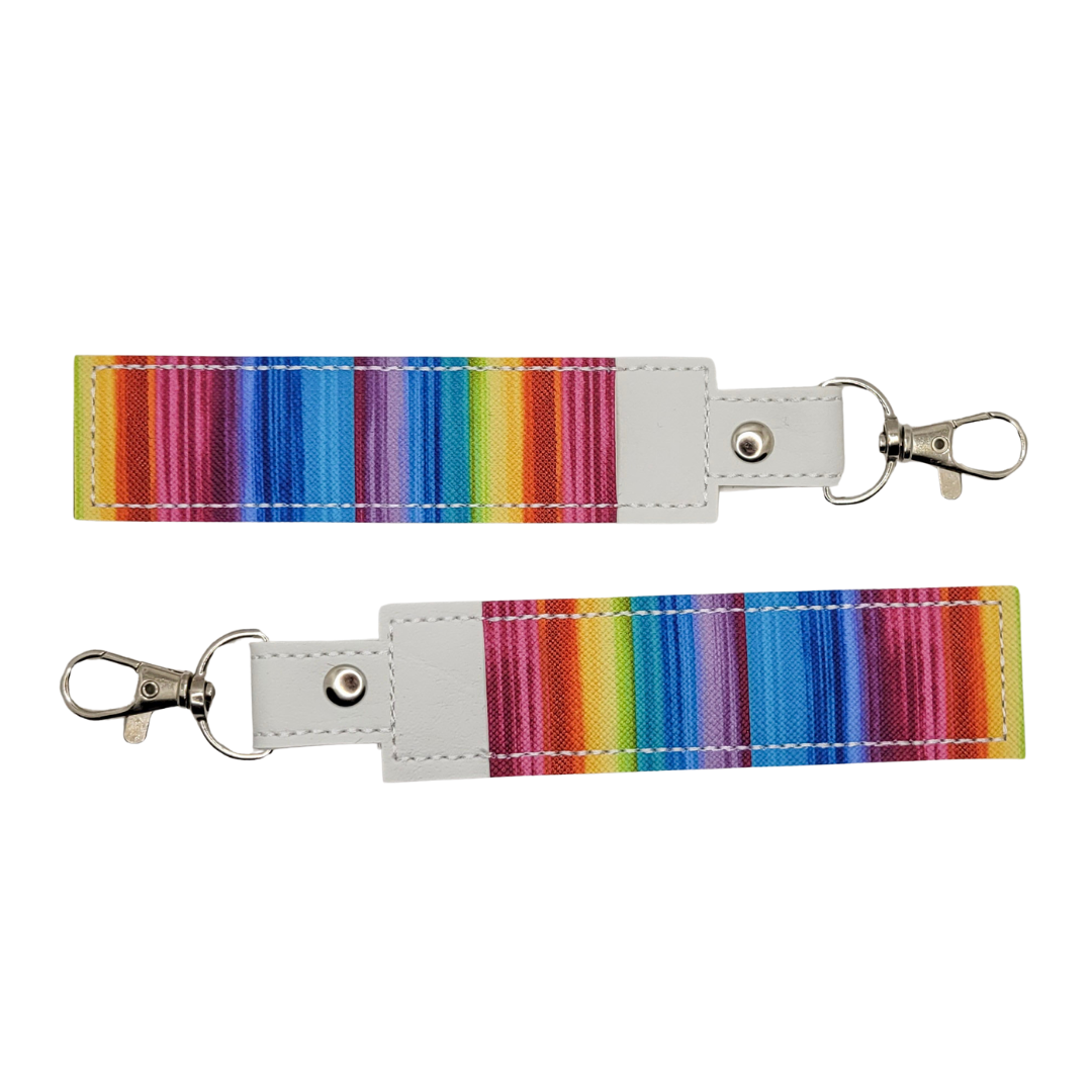 Rainbow Scales & Stripes Vinyl Pen Case