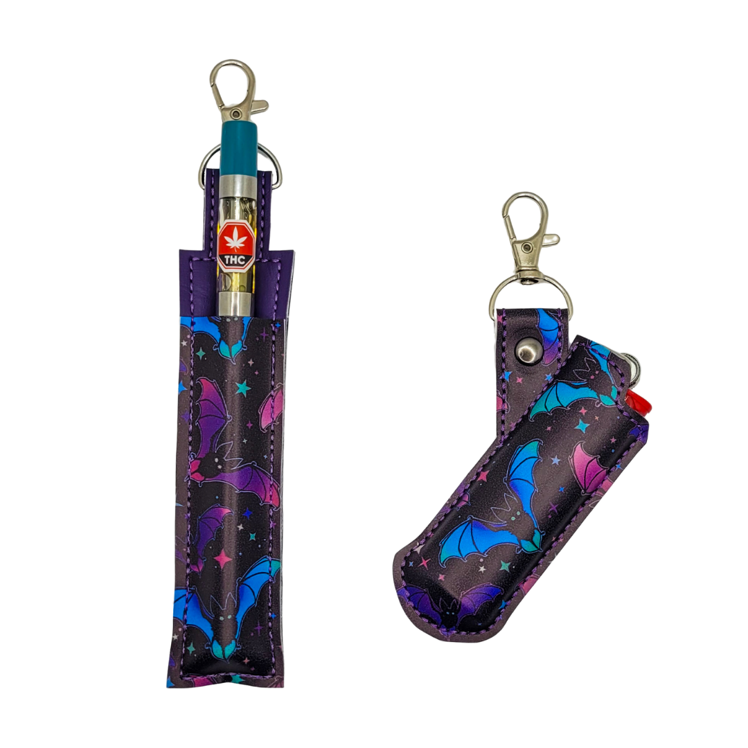 Pastel Bats Vinyl Lighter Case