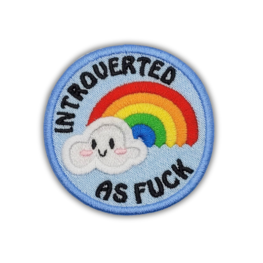 Introverted As Fuck Embroidered Patch