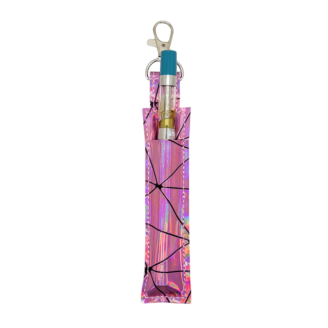 Rose Holographic Vinyl Pen Case