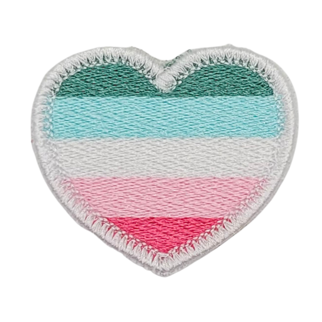 Abrosexual Pride Heart Patch